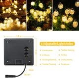 100 Light Bulb Solar String Light (Warm Light)