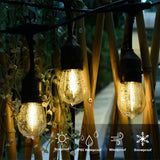 53FT 15+1 Bulbs LED Outdoor String Lights Garden Party Decoration