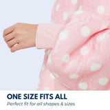Hoodie Blanket Light Pink Polka Dot HM-HB-101-AYS