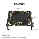 Elevated Camping Pet Bed (M Army) - PT-PB-148-QQQ