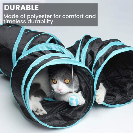 4 Holes Cat Tunnel (White) - PT-CT-120-QQQ
