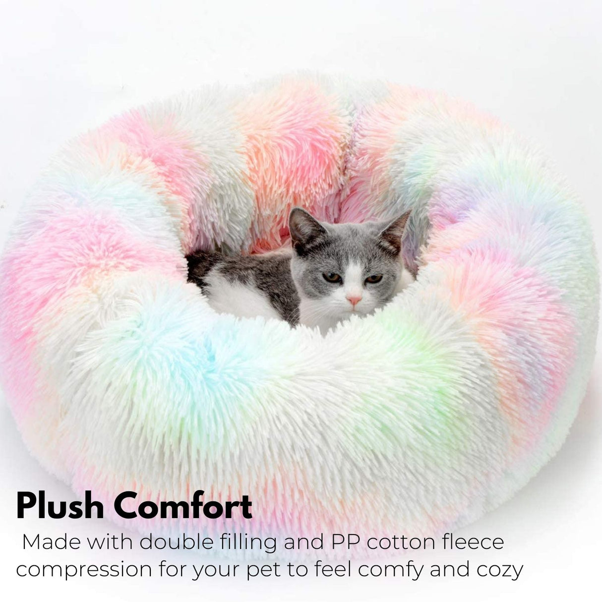 Ped Bed Round Plush (80cm Apple Green) - PT-PB-231-XL (L22 80cm Apple Green)