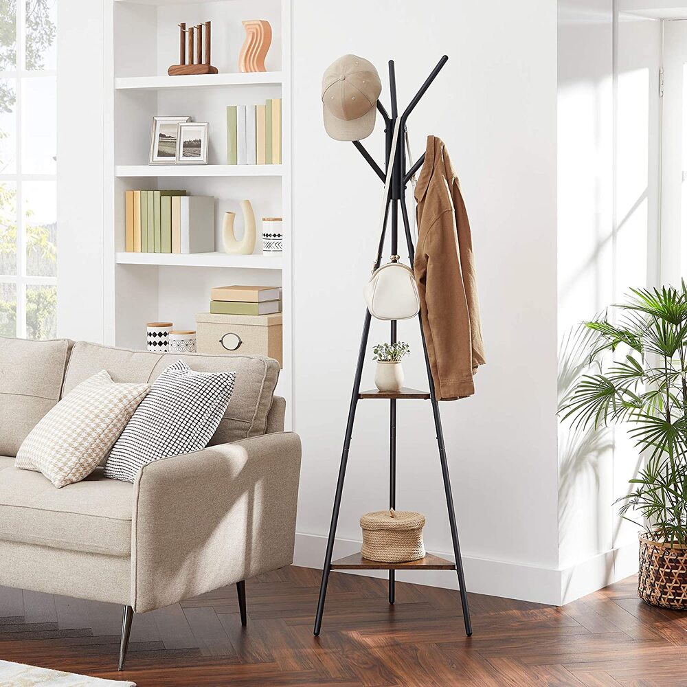 Vintage Coat Rack Stand Black RCR16BX