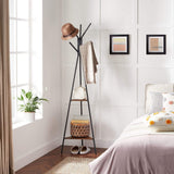 Vintage Coat Rack Stand Black RCR16BX