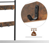 Coat Rack Stand Height 175 cm Rustic Brown HSR41BX