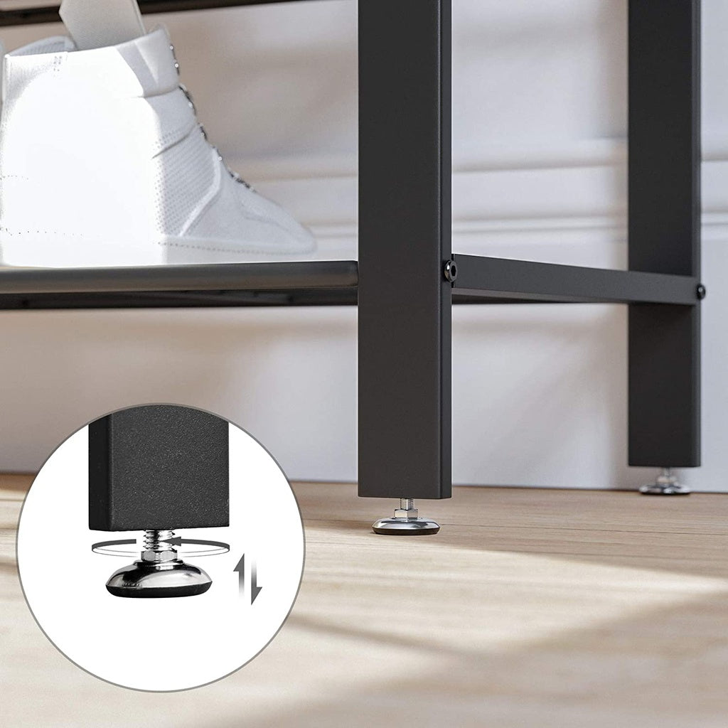 Coat Rack Stand Height 183 cm Hazelnut Brown and Black HSR040B04