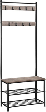 Coat Rack Stand 175cm Greige HSR41MB