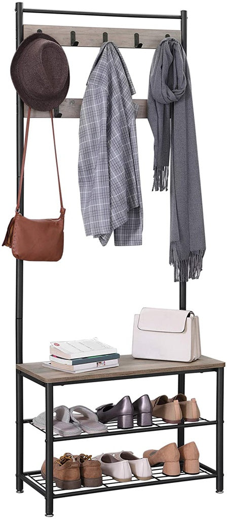 Coat Rack Stand 175cm Greige HSR41MB