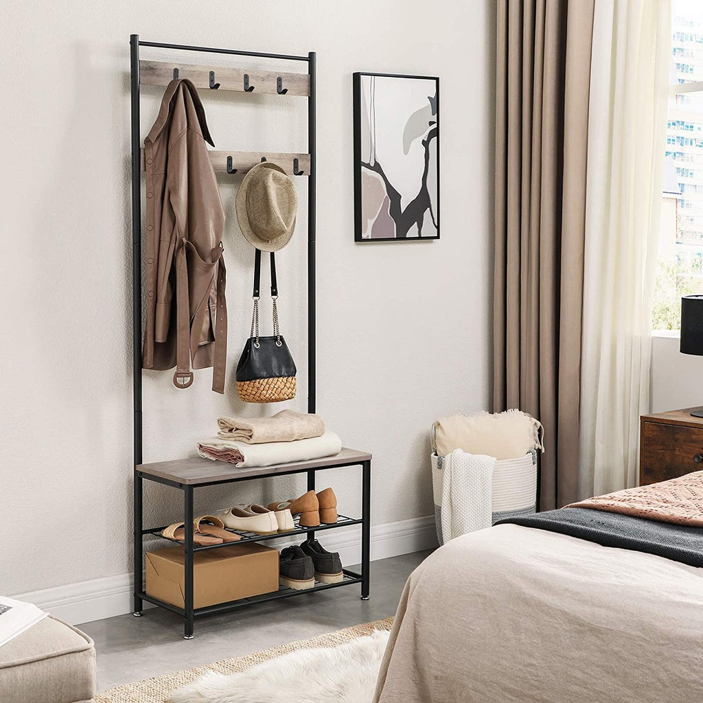 Coat Rack Stand 175cm Greige HSR41MB