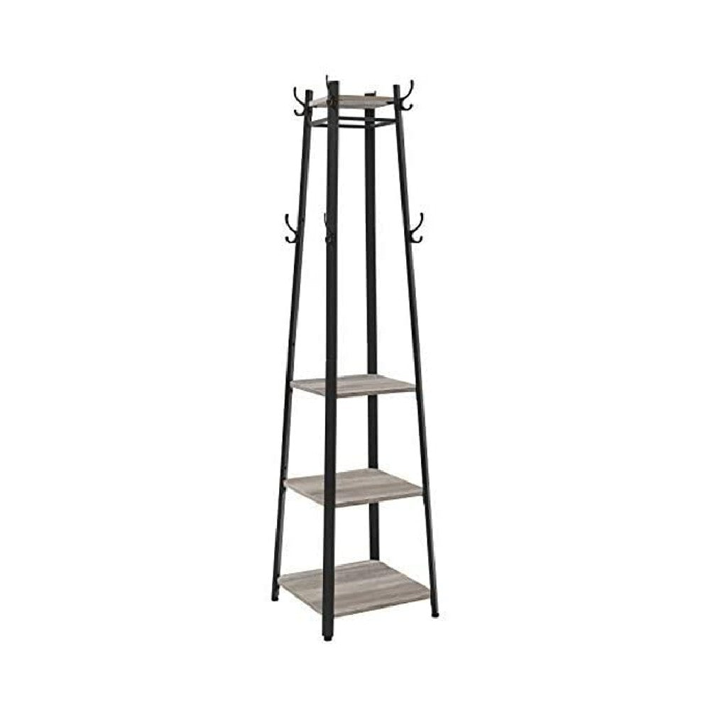 Coat Rack 3 Shelves Greige LCR080B02