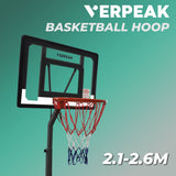 Basketball Hoop Stand ( 2.1M - 2.60M ) BLACK VP-BHS-102-SBA