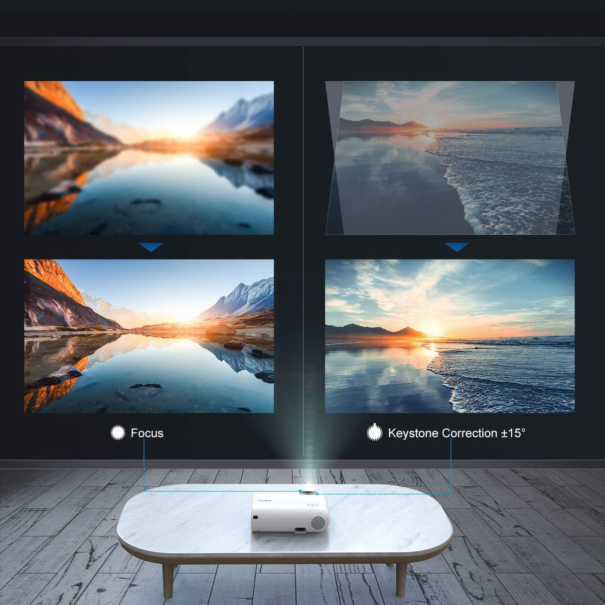 V2 Native 720P LCD Entertainment Projector
