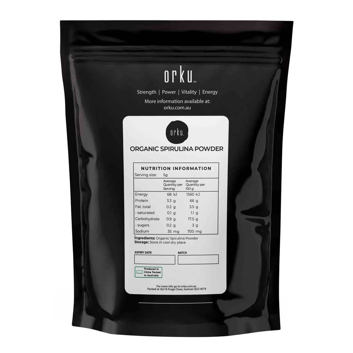 1Kg Organic Spirulina Powder - Supplement Arthrospira Platensis Algae Food