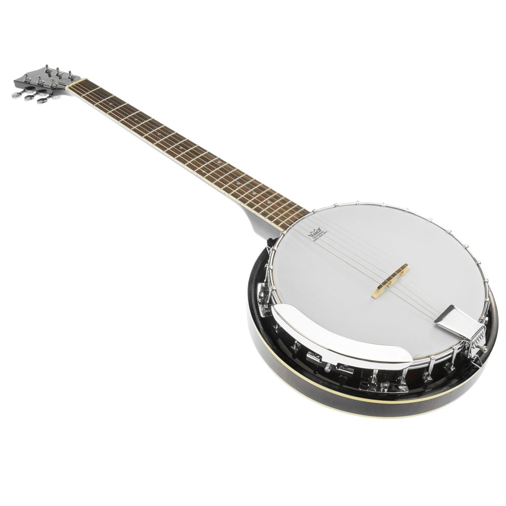 6 String Resonator Banjo -  Black