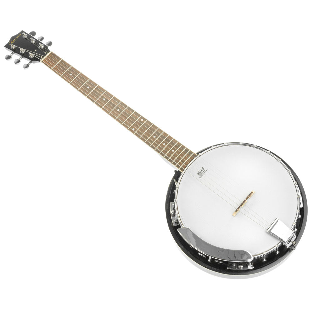 6 String Resonator Banjo -  Black