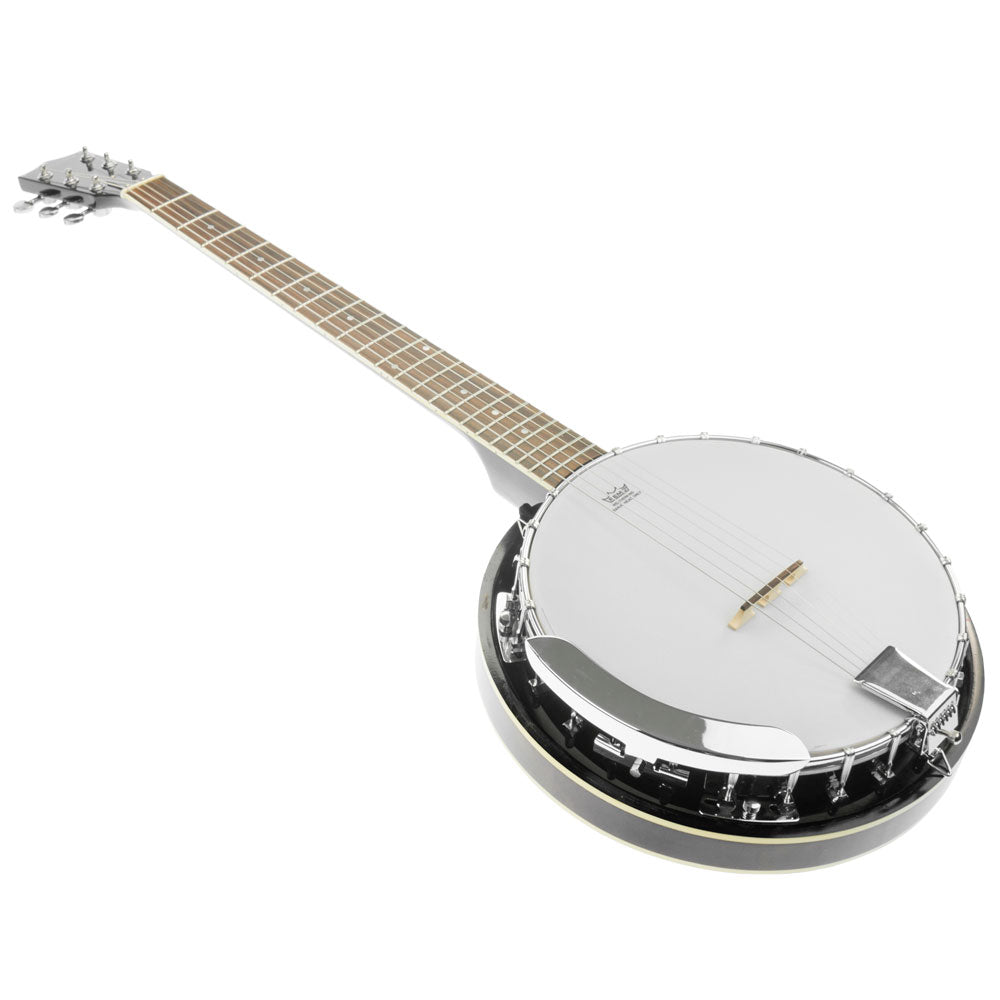 6 String Resonator Banjo -  Black
