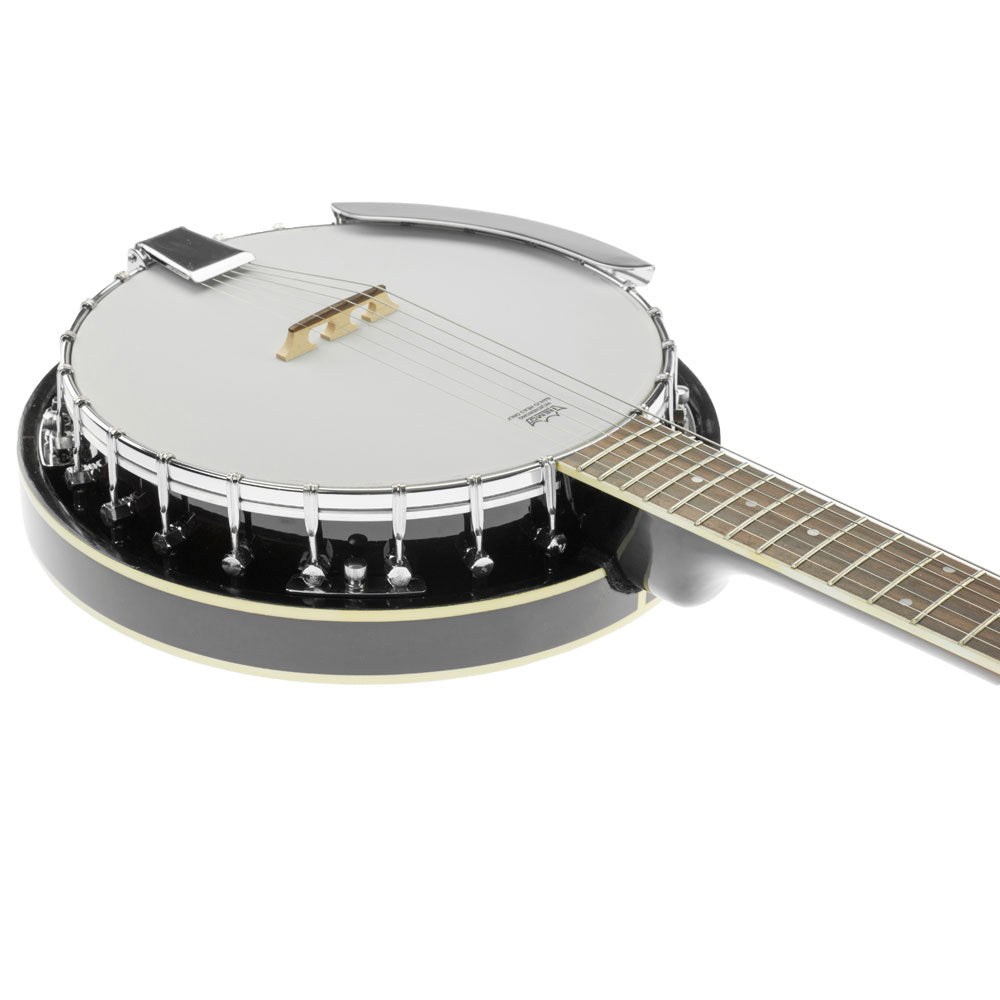 6 String Resonator Banjo -  Black
