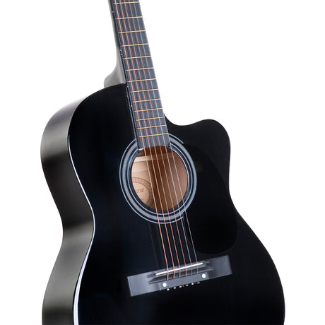 Acoustic Cutaway 40in Guitar - Black