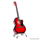 Acoustic Cutaway 40in Guitar - Red