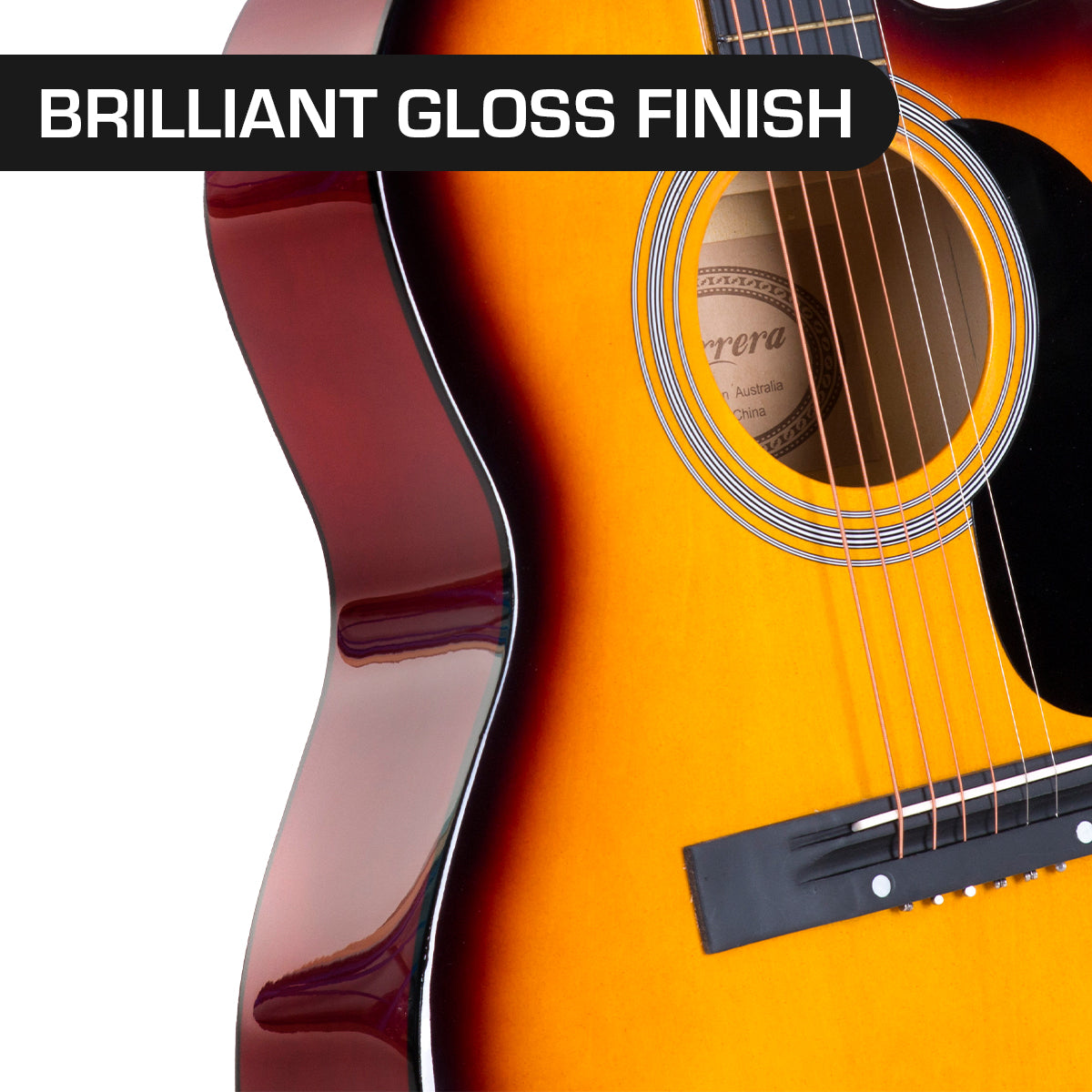 Acoustic Cutaway 40in Guitar - Sunburst