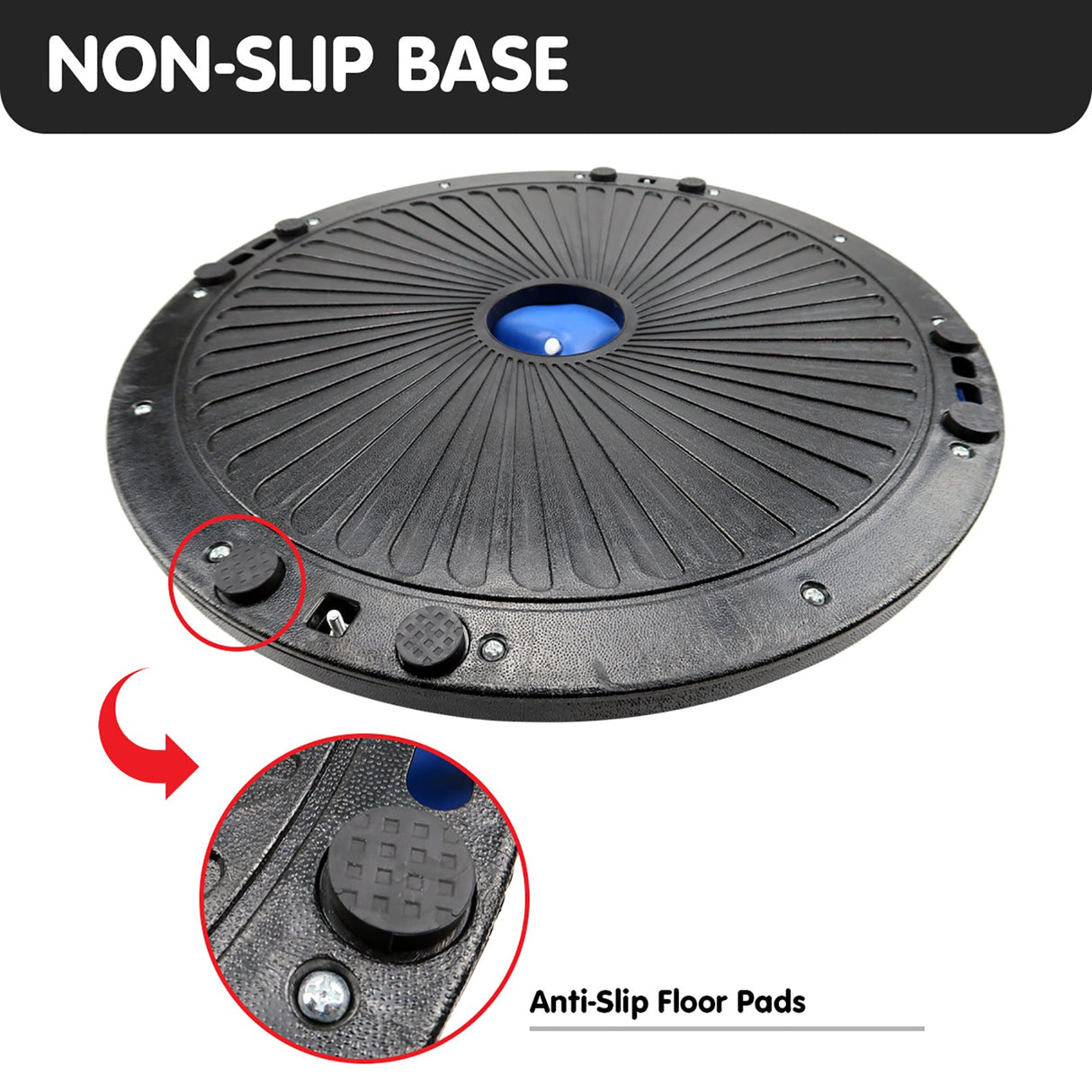 Fitness Yoga Ball Home Gym Workout Balance Trainer Blue