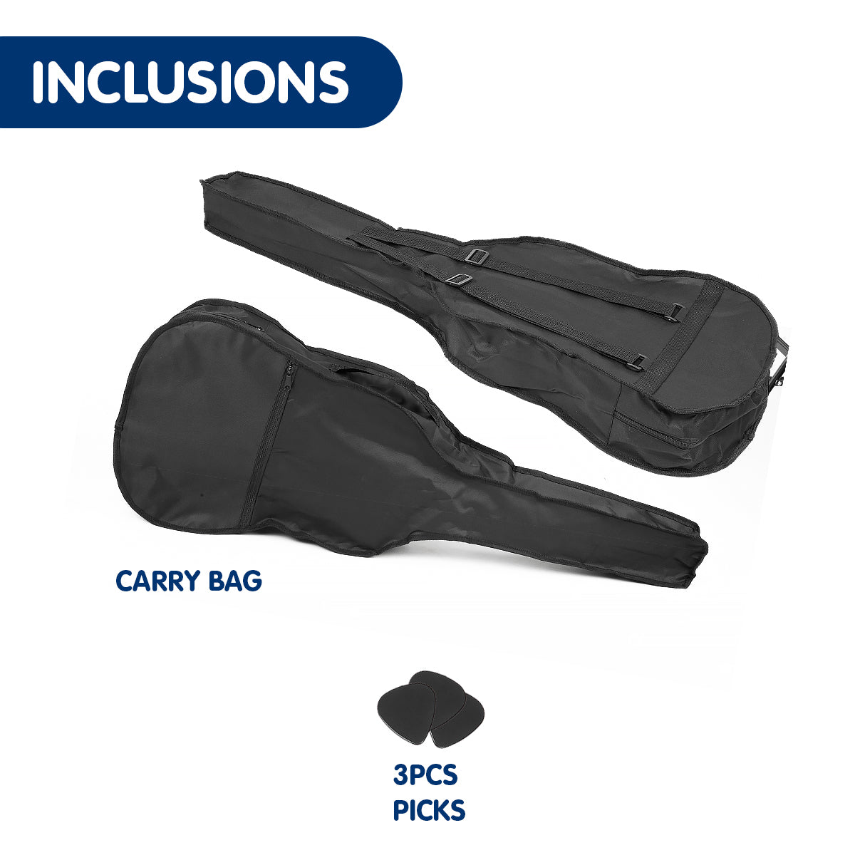 Childrens Acoustic Guitar Kids - Black