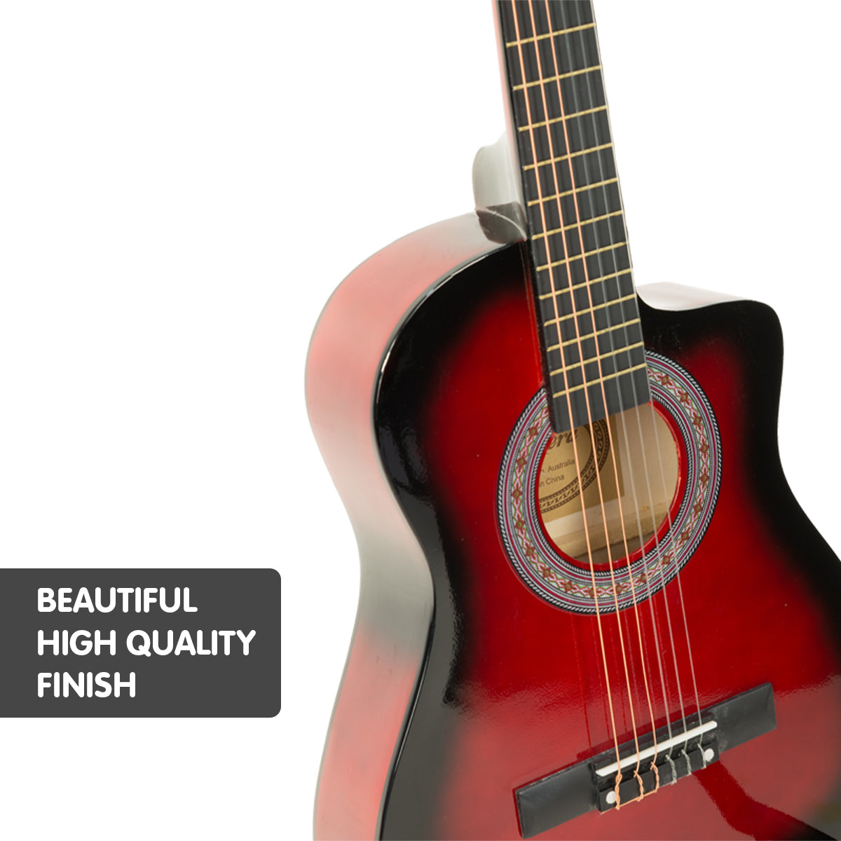Childrens Acoustic Guitar Kids - Red