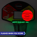 Trampoline Led Basketball Hoop Set With Light-up Ball