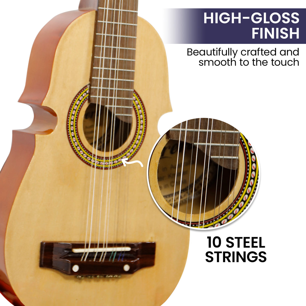 25in Cuatro Guitar - Natural