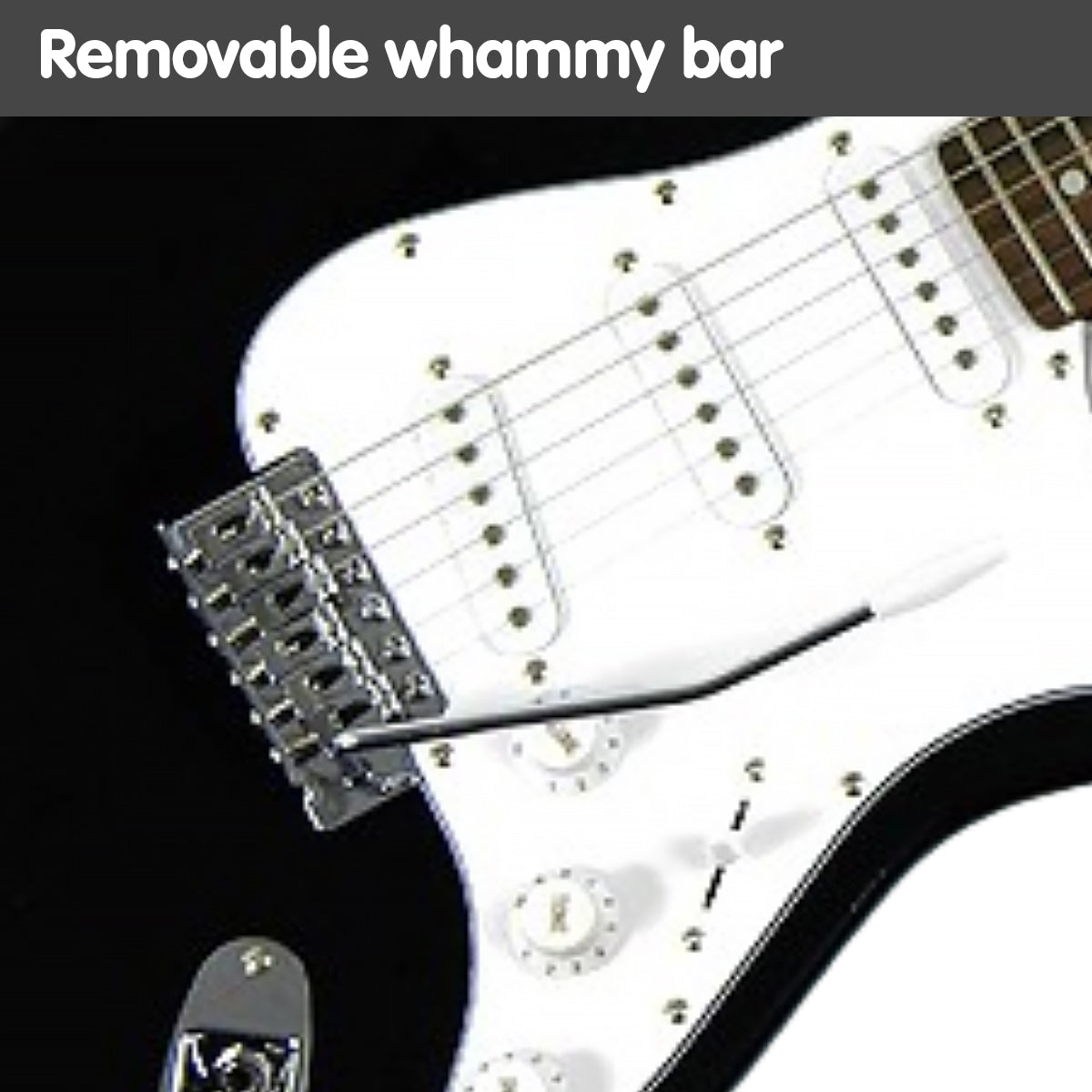 39in Electric Guitar - Black