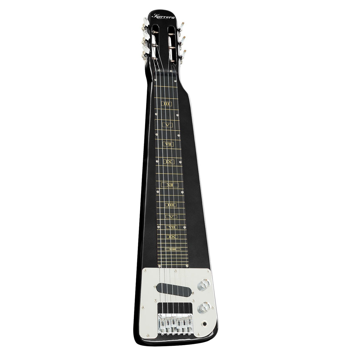29in 6-String Lap Steel Hawaiian Guitar - Black