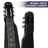 29in 6-String Lap Steel Hawaiian Guitar - Black