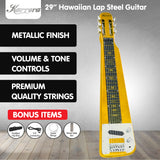 29in 6-String Lap Steel Hawaiian Guitar - Metallic Gold