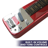 6-String Steel Lap Guitar - Metallic Red