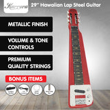 6-String Steel Lap Guitar - Metallic Red