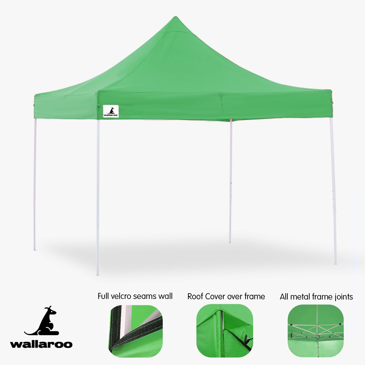 Gazebo Tent Marquee 3x3 Popup Outdoor - Green