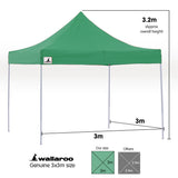 Gazebo Tent Marquee 3x3 Popup Outdoor - Green