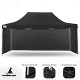 Gazebo Tent Marquee 3x4.5m PopUp Outdoor Black