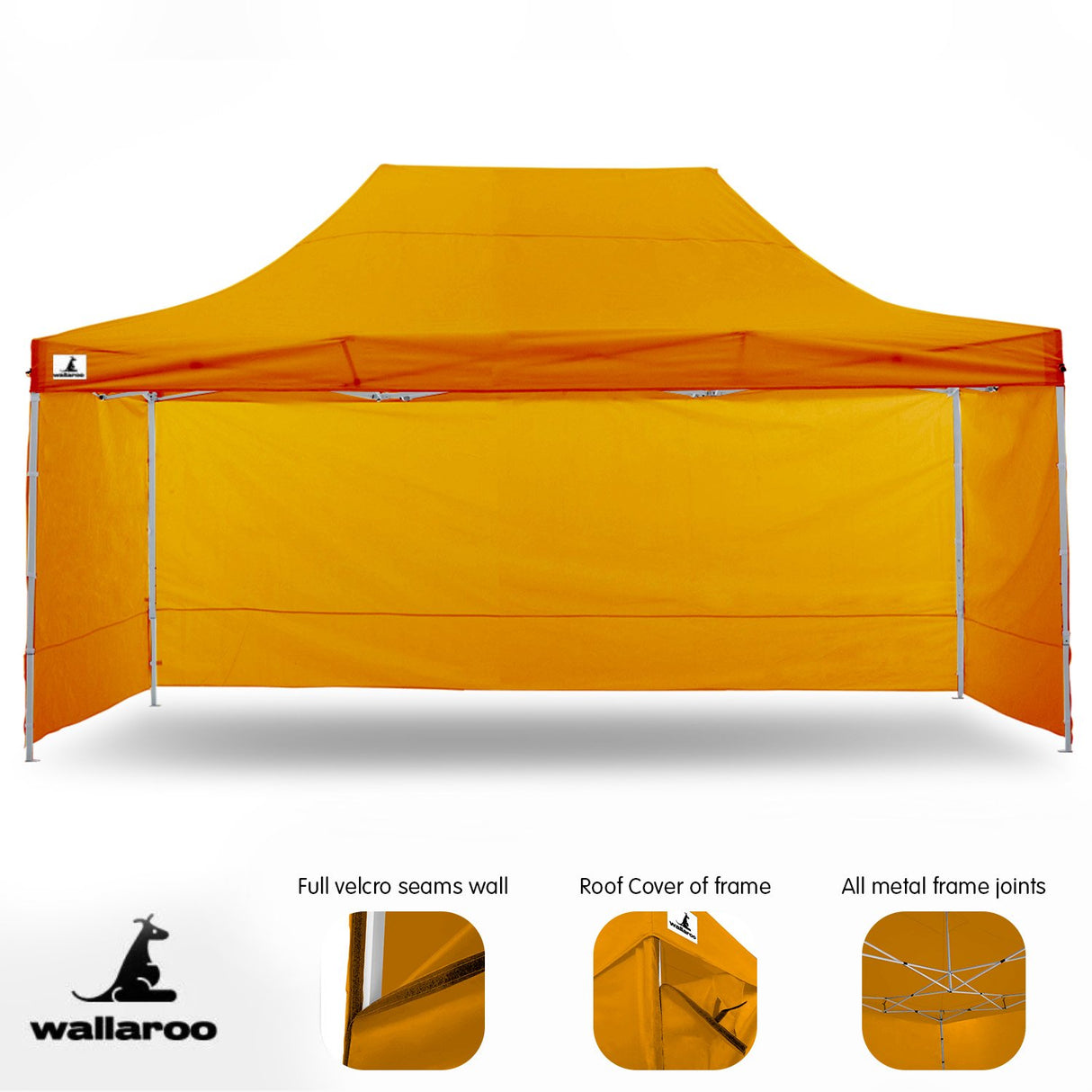 Gazebo Tent Marquee 3x4.5m PopUp Outdoor Orange