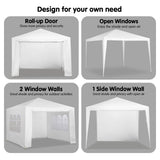 3x3m Outdoor Party Wedding Event Gazebo Tent - White