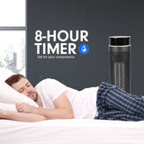 Electric Tower Heater 2000W Remote Portable - Black
