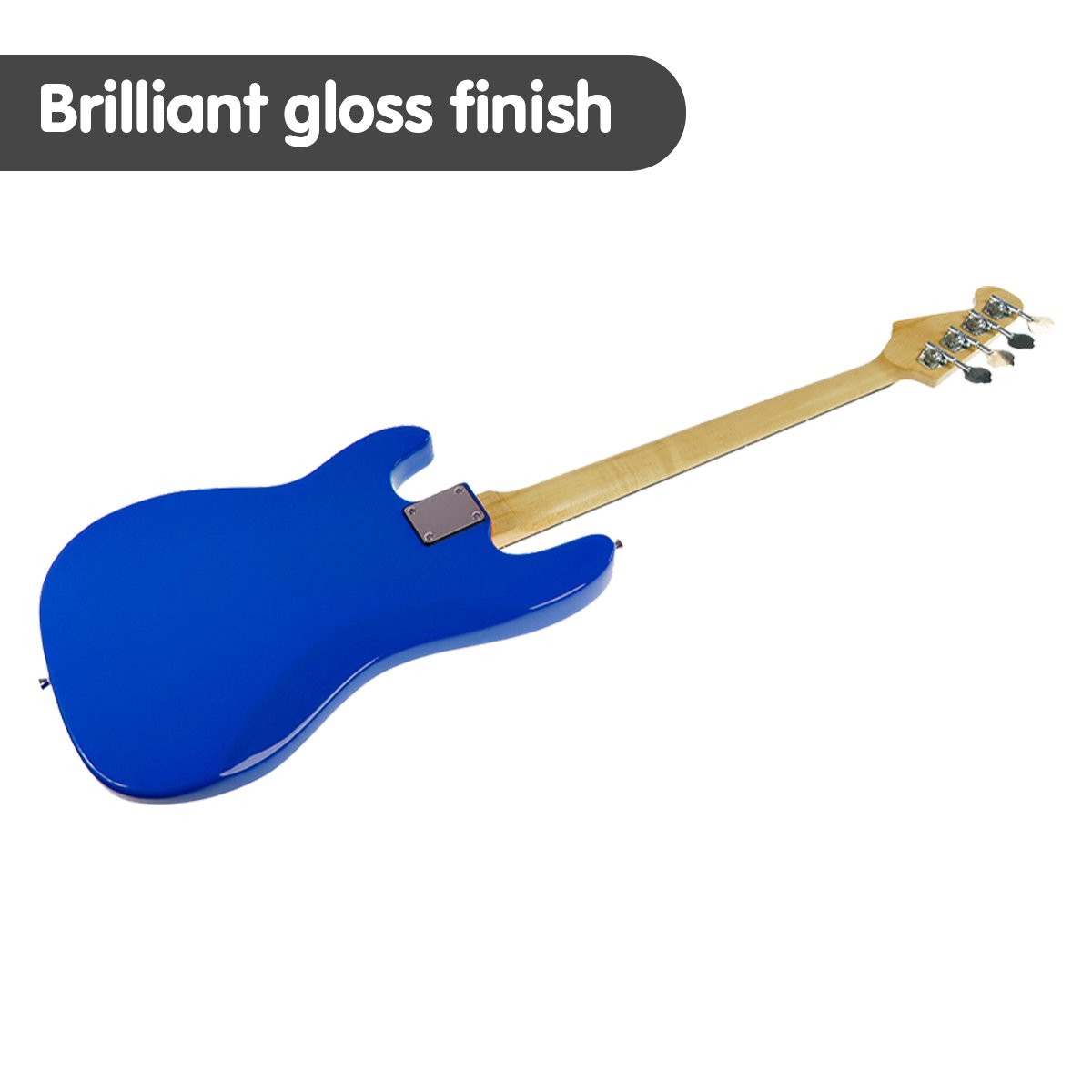 Electric Bass Guitar Pack - Blue