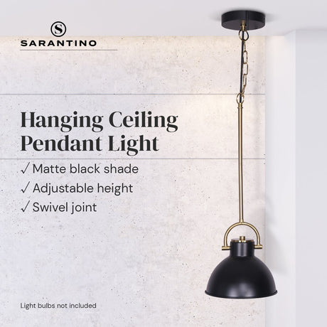 Black and Gold Pendant Light