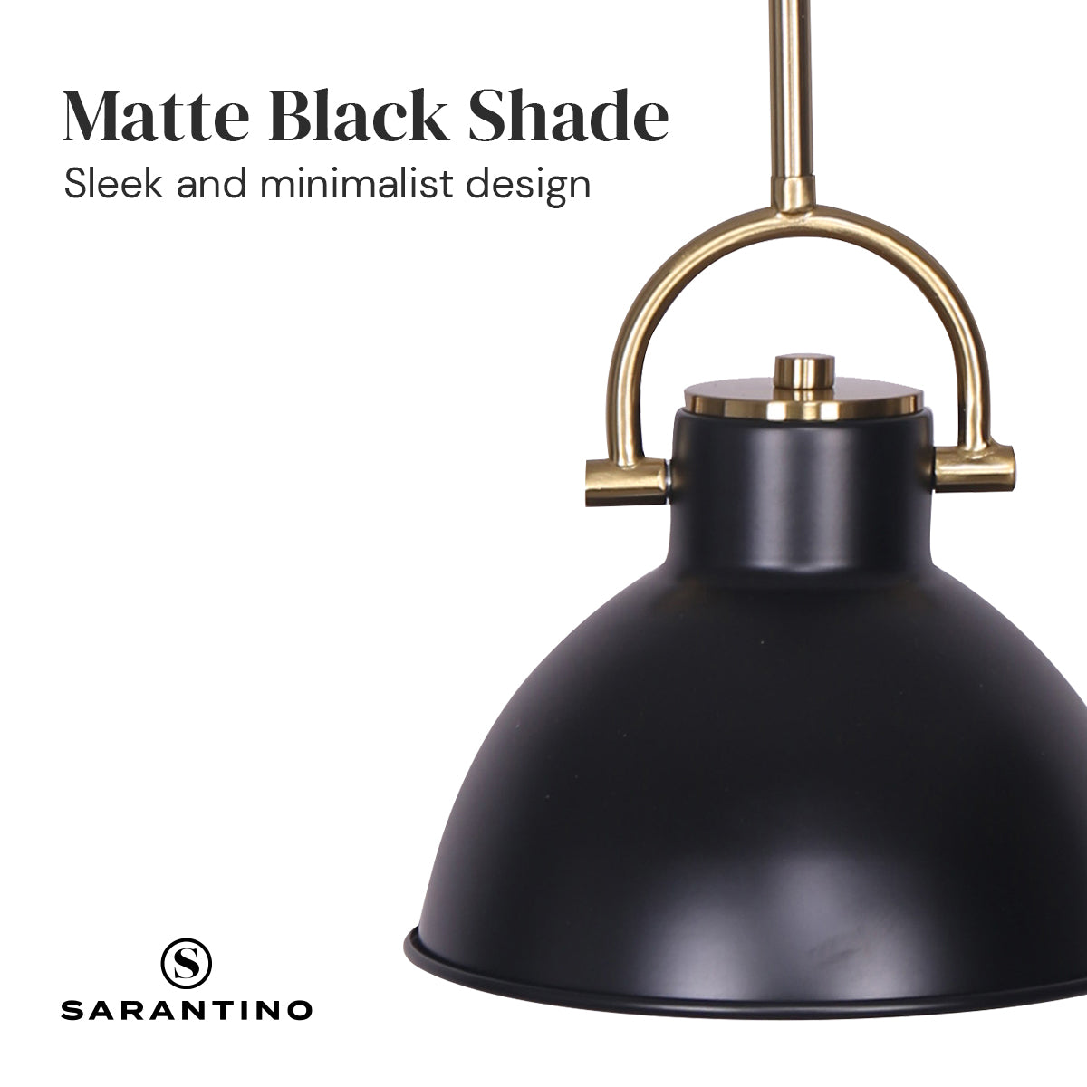 Black and Gold Pendant Light
