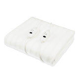 Electric Blanket Queen Size Fitted Underlay Winter Throw - White