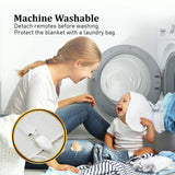 Electric Blanket Queen Size Fitted Underlay Winter Throw - White