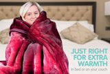 Mink Blanket Double Sided Queen Size Soft Plush Bed Faux Throw Rug 220 X 240cm
