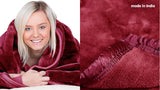 Mink Blanket Double Sided Queen Size Soft Plush Bed Faux Throw Rug 220 X 240cm