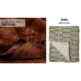 Faux Mink Blanket 800GSM Heavy Double-Sided - Chocolate