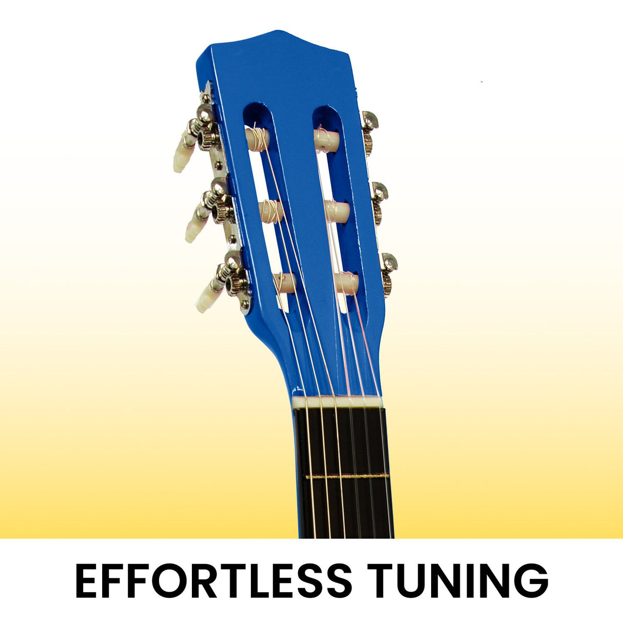 34in Acoustic Children no cut Guitar - Blue